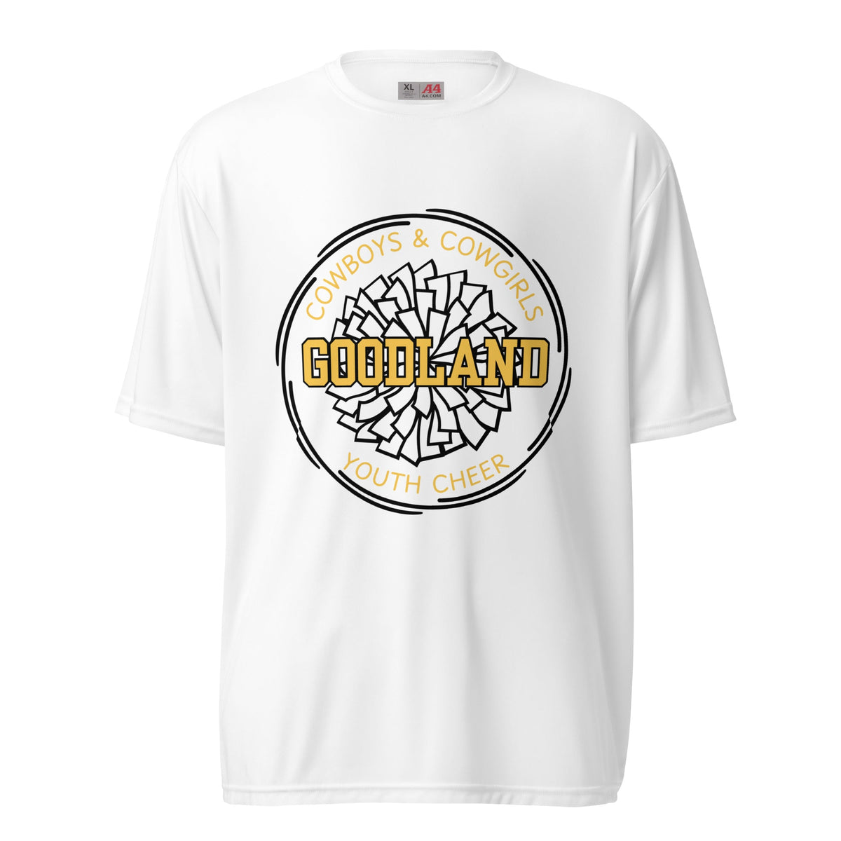 Active | Moisture Wicking Shirt | Goodland Youth Cheer | Crest Logo