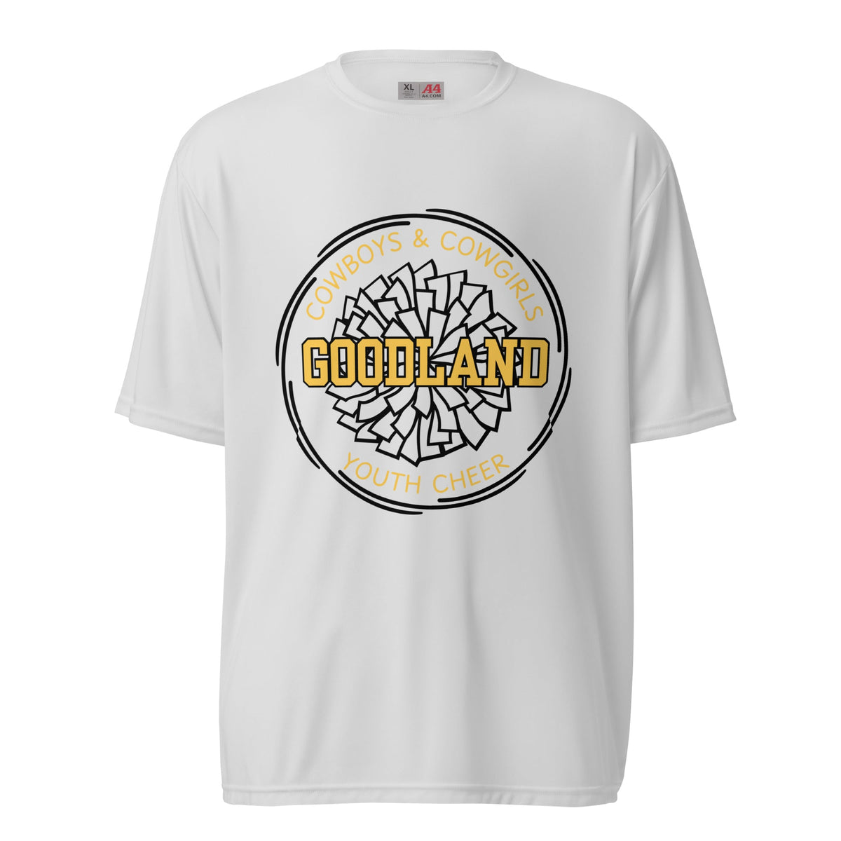 Active | Moisture Wicking Shirt | Goodland Youth Cheer | Crest Logo