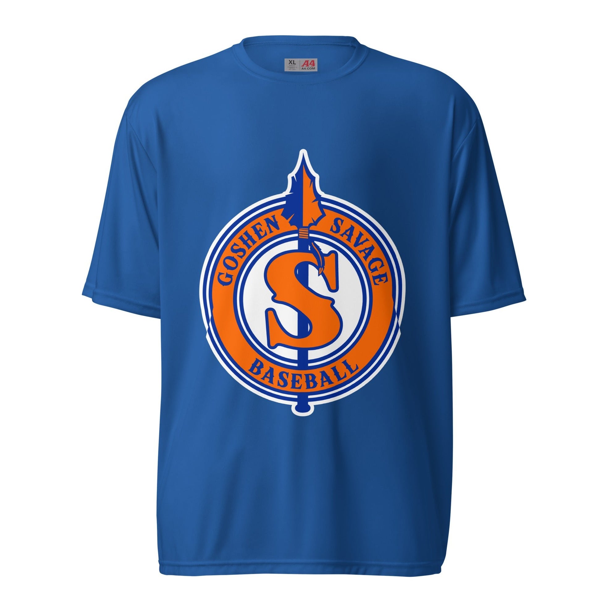 Active | Moisture Wicking Shirt | Goshen Savage Baseball | Badge Logo