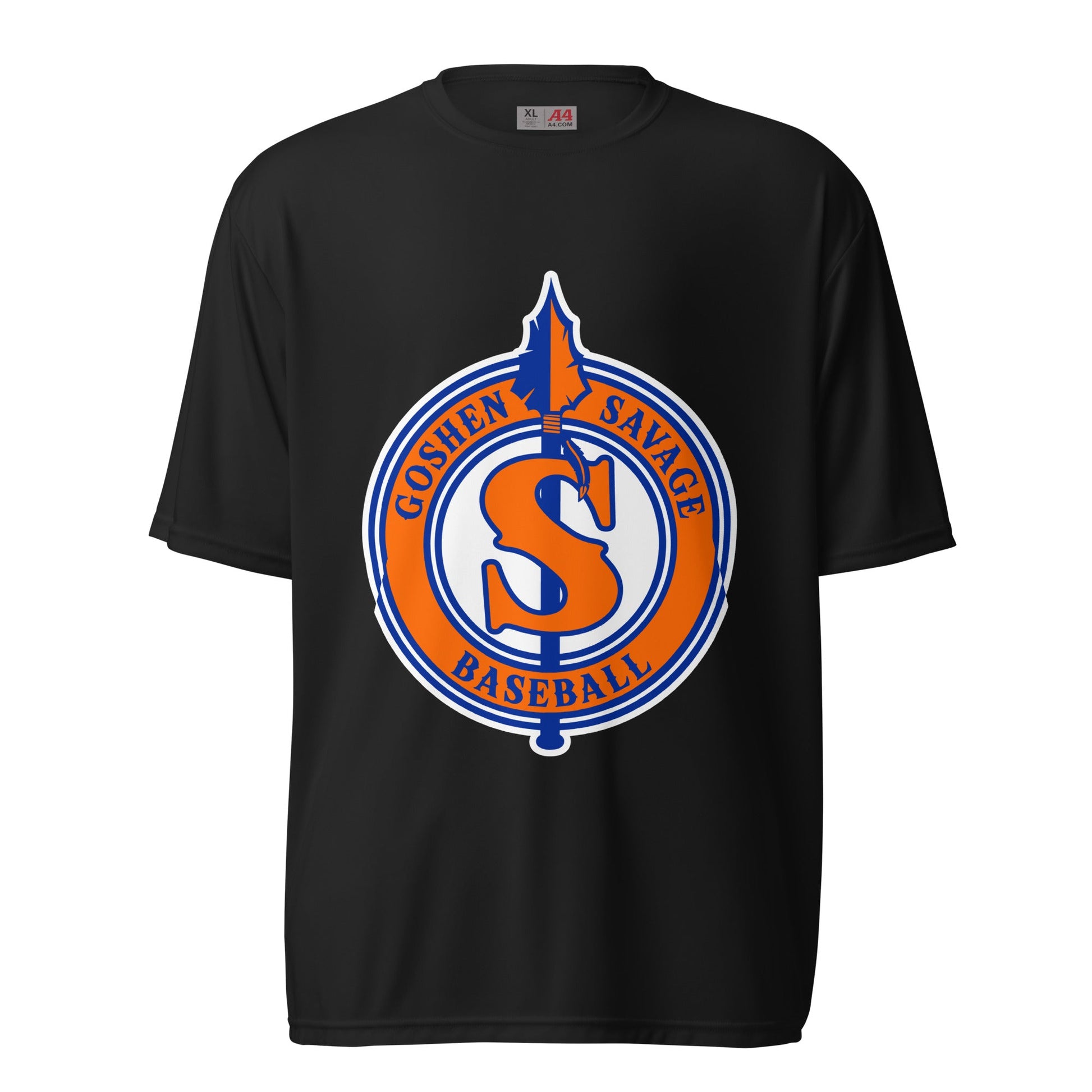 Active | Moisture Wicking Shirt | Goshen Savage Baseball | Badge Logo