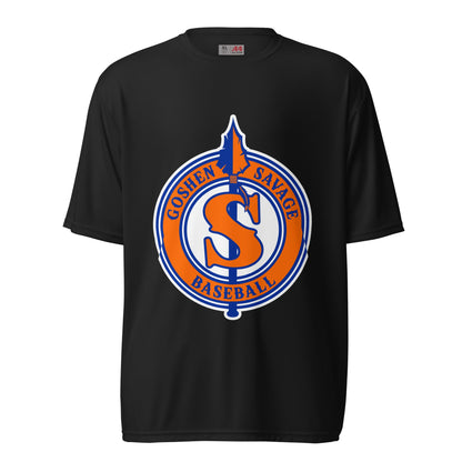 Active | Moisture Wicking Shirt | Goshen Savage Baseball | Badge Logo