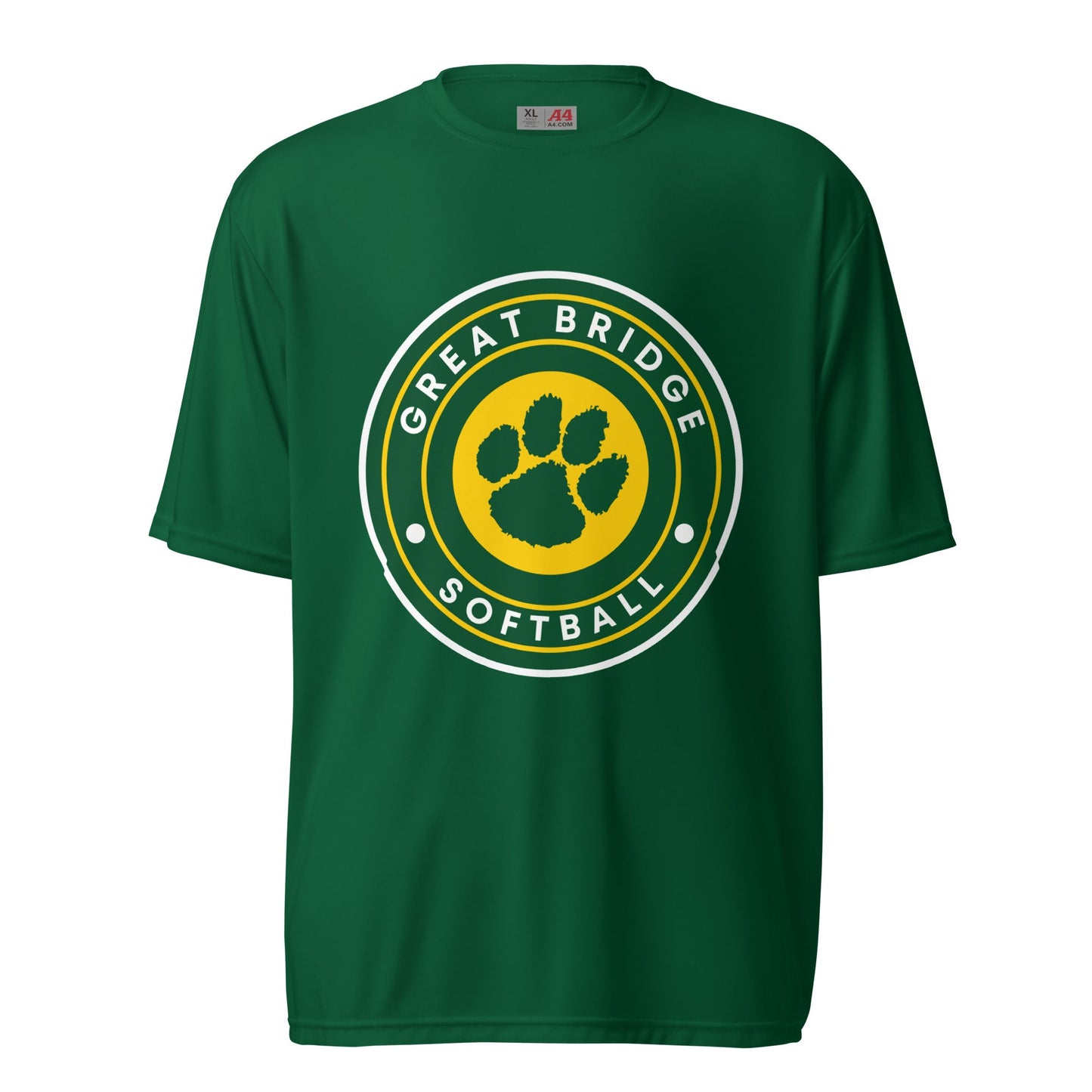 Active | Moisture Wicking Shirt | Great Bridge Softball Booster | Badge Logo