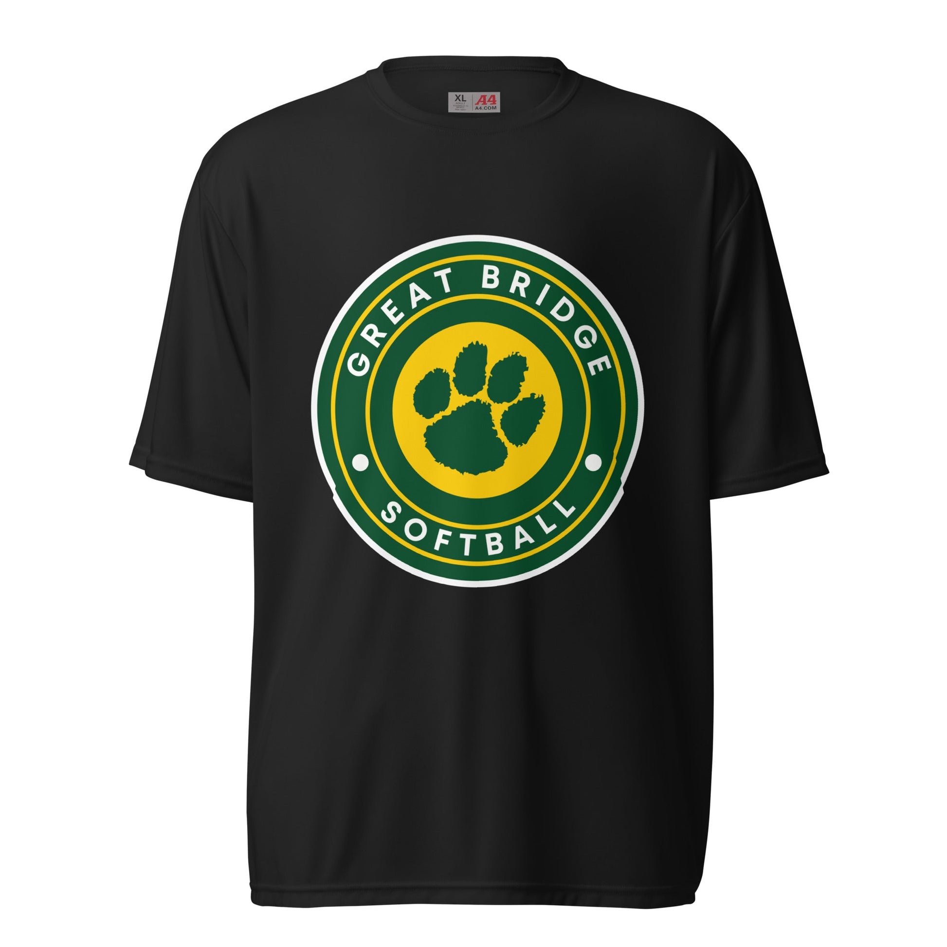 Active | Moisture Wicking Shirt | Great Bridge Softball Booster | Badge Logo