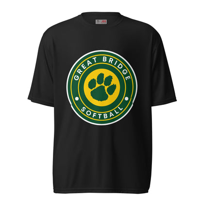 Active | Moisture Wicking Shirt | Great Bridge Softball Booster | Badge Logo