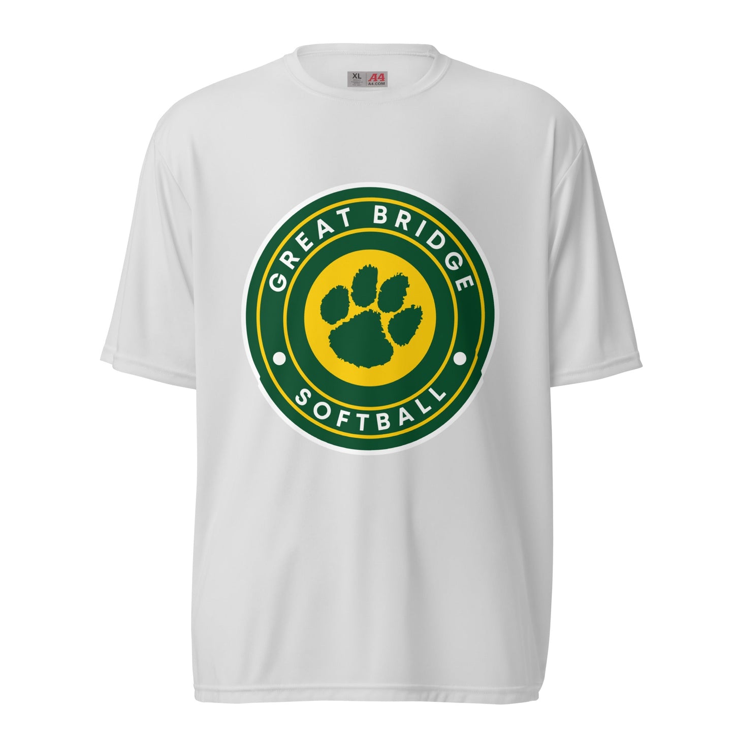 Active | Moisture Wicking Shirt | Great Bridge Softball Booster | Badge Logo