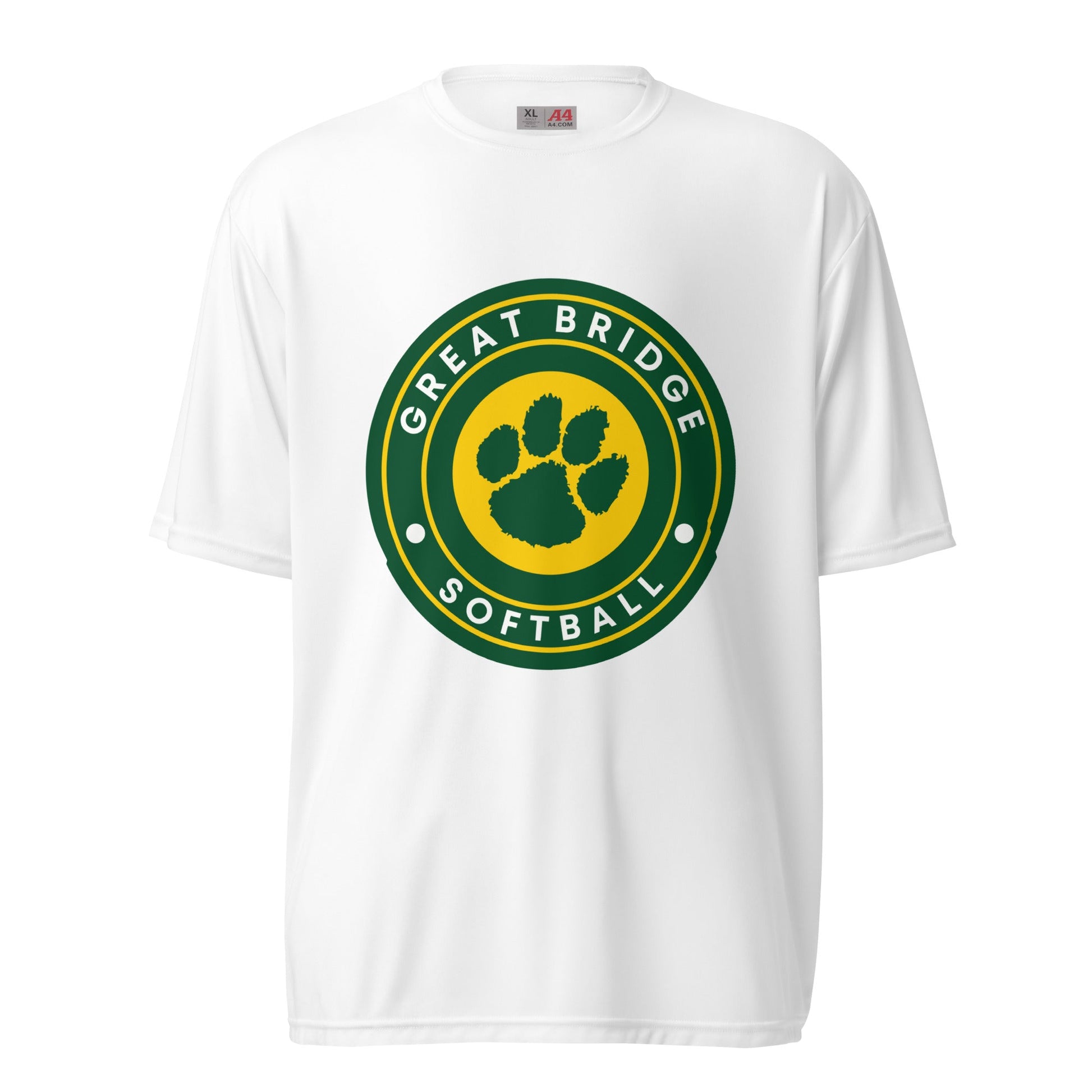Active | Moisture Wicking Shirt | Great Bridge Softball Booster | Badge Logo
