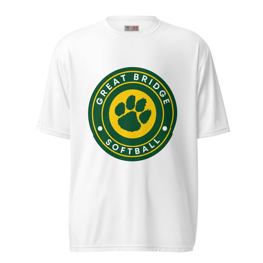 Active | Moisture Wicking Shirt | Great Bridge Softball Booster | Badge Logo