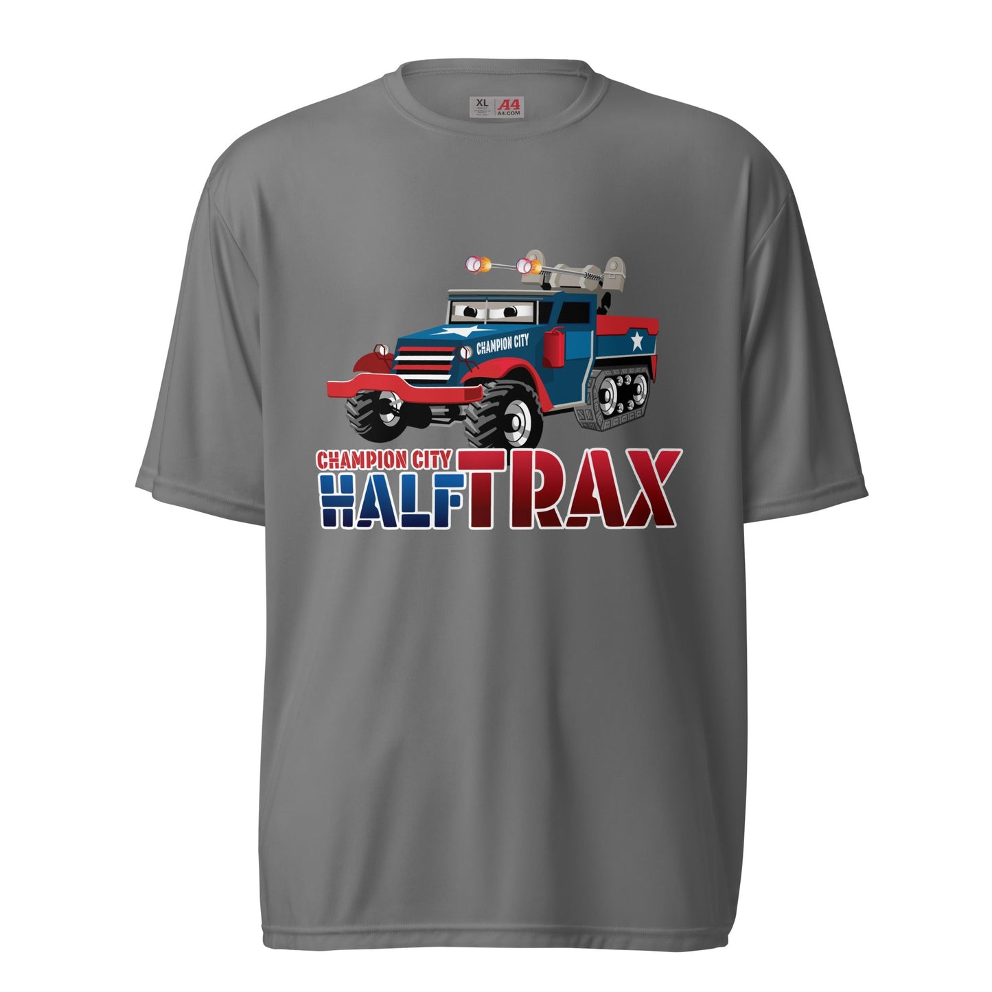 Active | Moisture Wicking Shirt | Half Trax Baseball | Mascot Logo