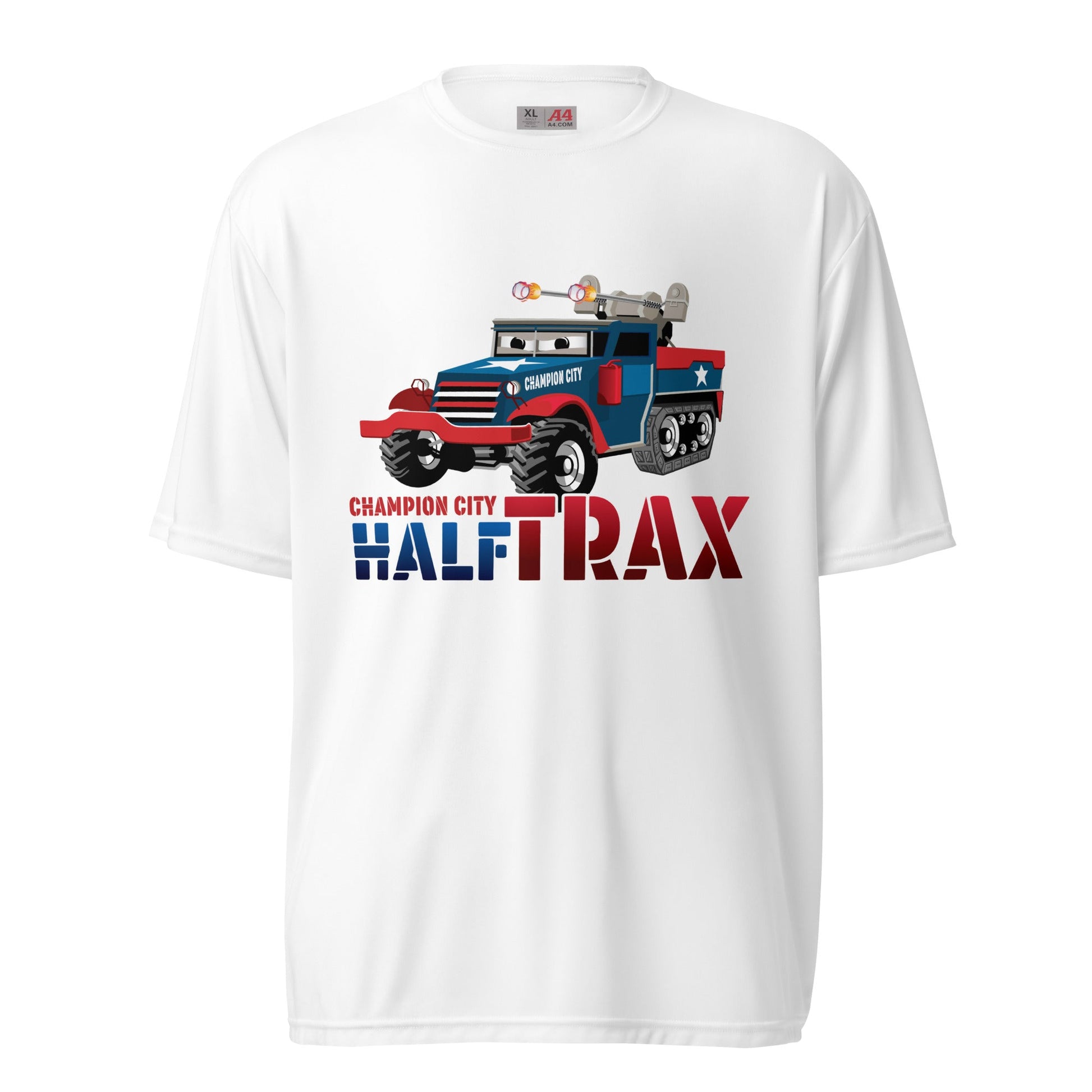Active | Moisture Wicking Shirt | Half Trax Baseball | Mascot Logo