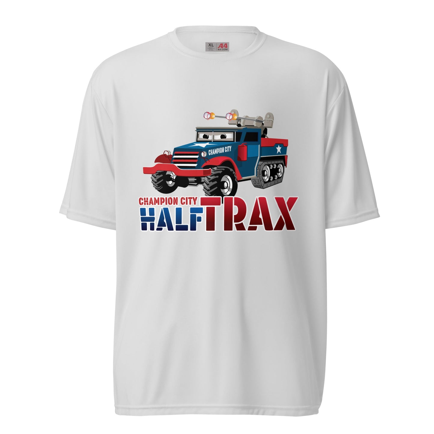 Active | Moisture Wicking Shirt | Half Trax Baseball | Mascot Logo