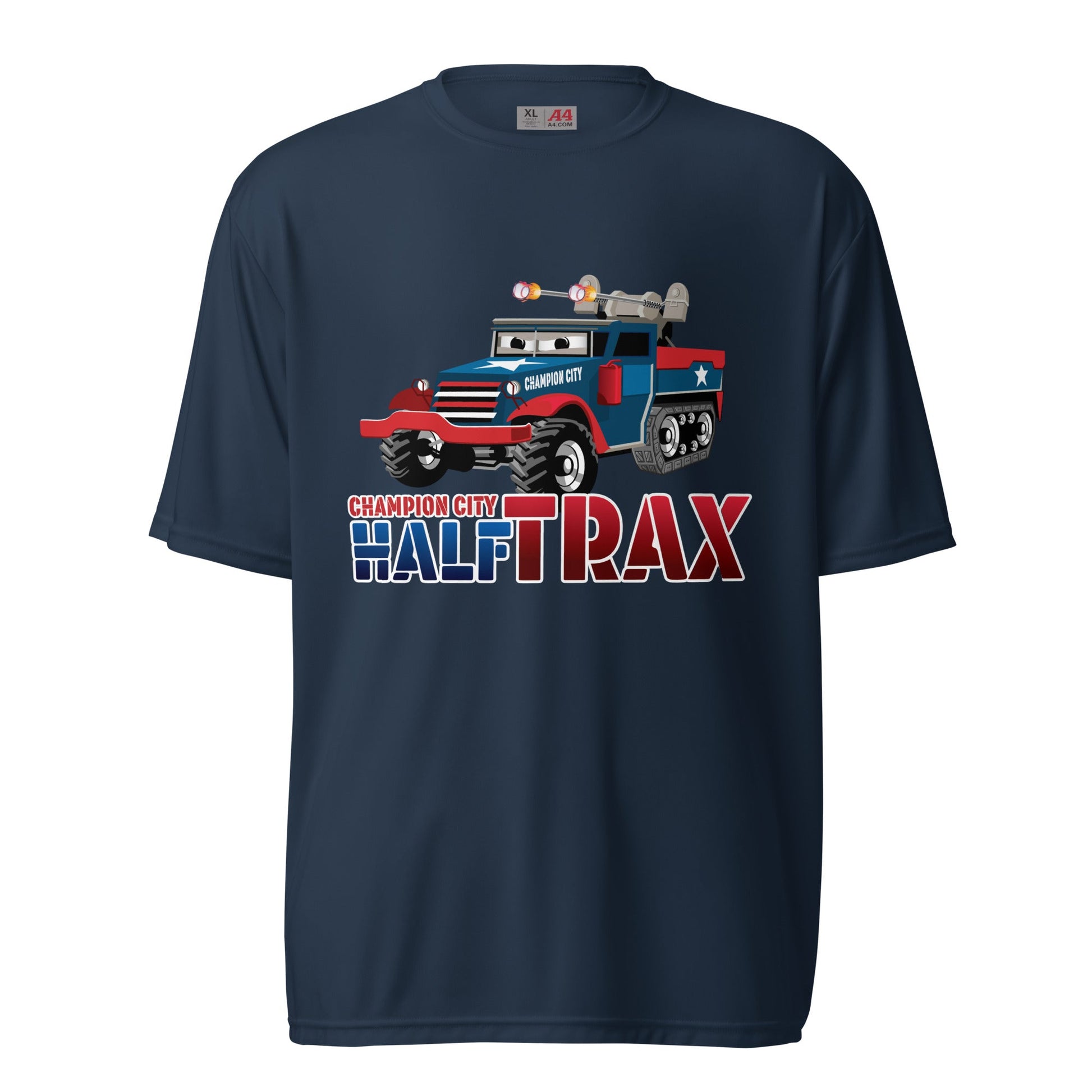 Active | Moisture Wicking Shirt | Half Trax Baseball | Mascot Logo