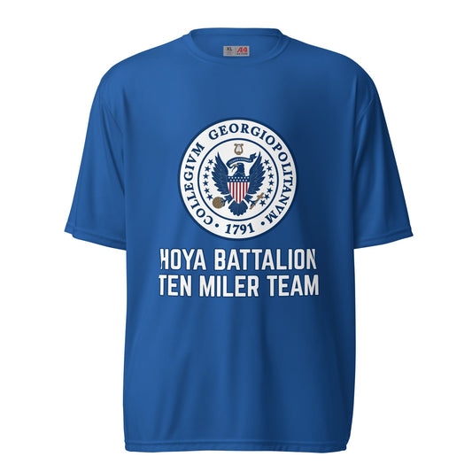 Active | Moisture Wicking Shirt | Hoya battalion Ten Miler | Badge Logo