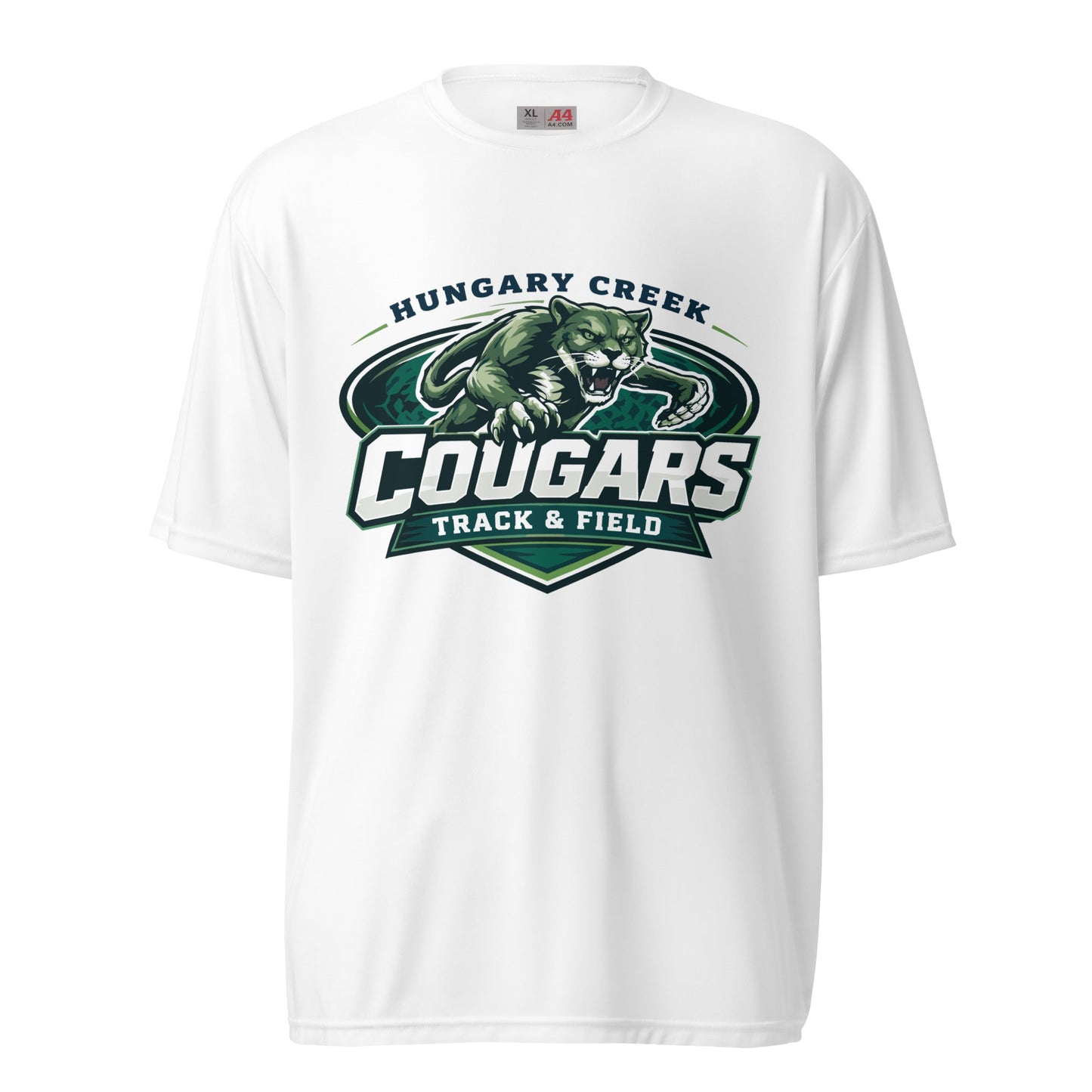 Active | Moisture Wicking Shirt | Hungary Creek Cougar | Shield Logo