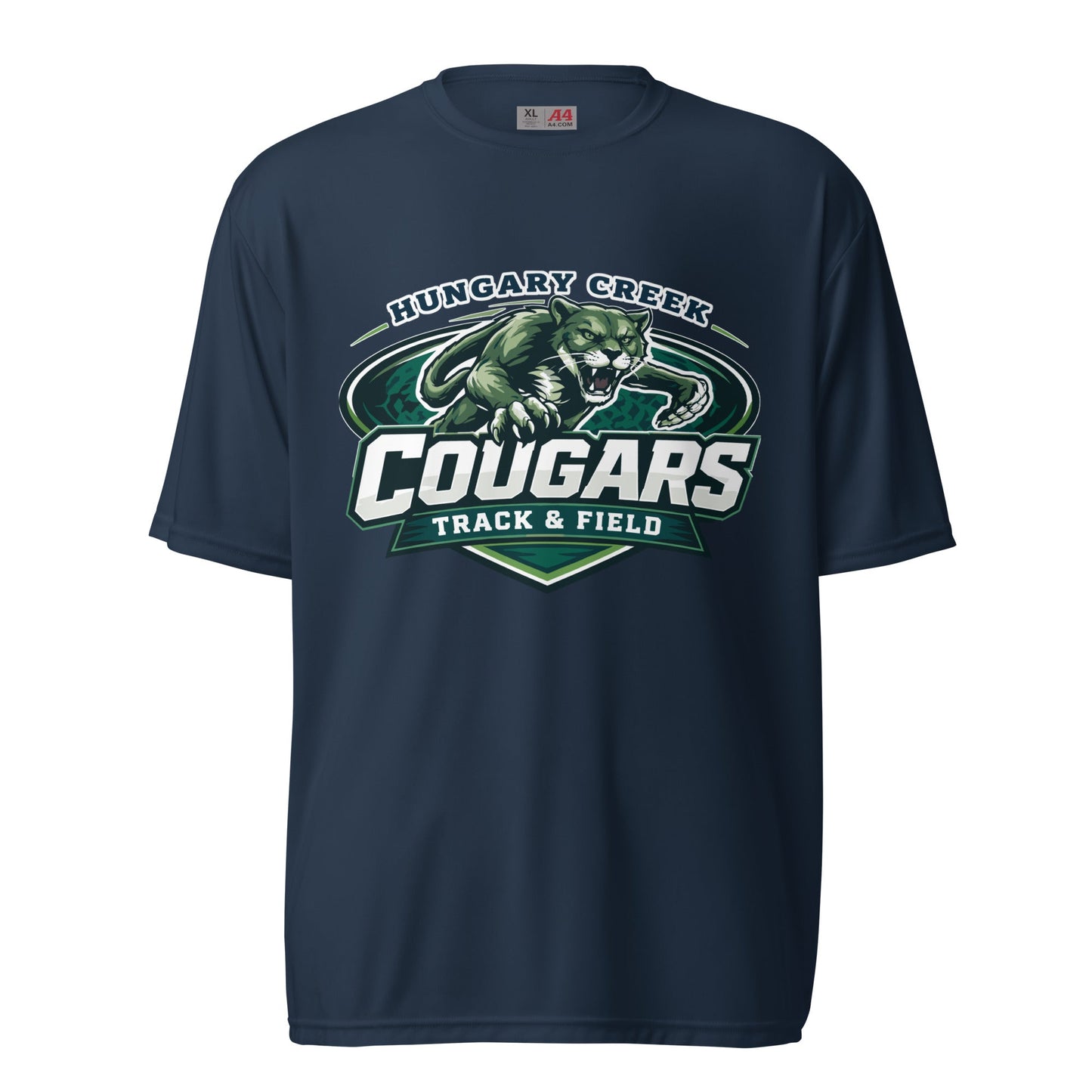 Active | Moisture Wicking Shirt | Hungary Creek Cougar | Shield Logo