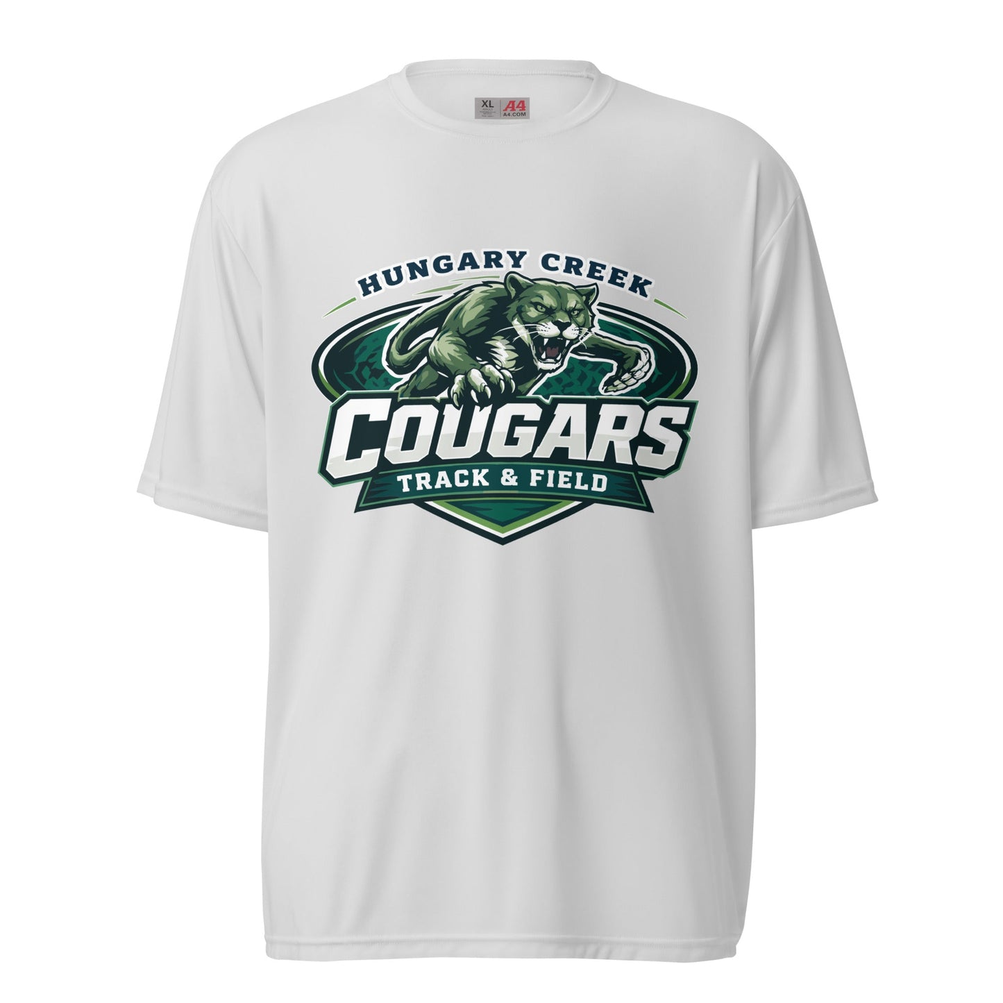 Active | Moisture Wicking Shirt | Hungary Creek Cougar | Shield Logo