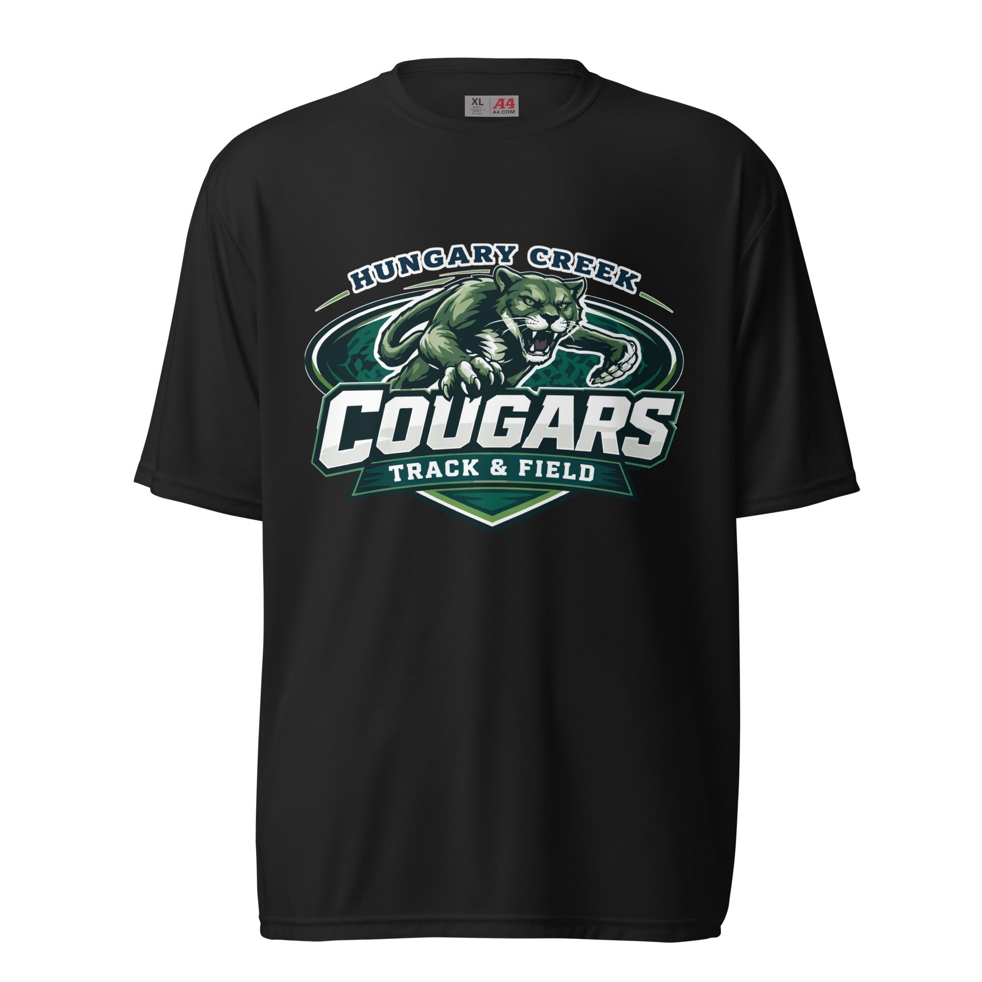 Active | Moisture Wicking Shirt | Hungary Creek Cougar | Shield Logo