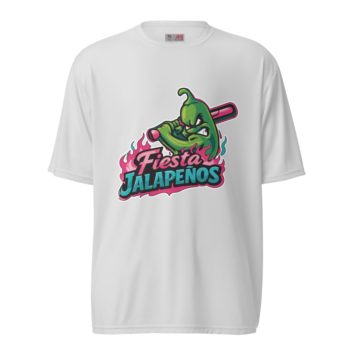 Active | Moisture Wicking Shirt | Jalapenos Baseball | Fiesta Logo