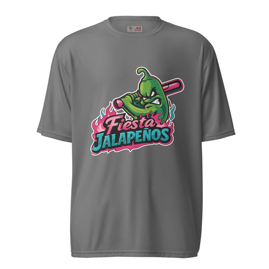 Active | Moisture Wicking Shirt | Jalapenos Baseball | Fiesta Logo