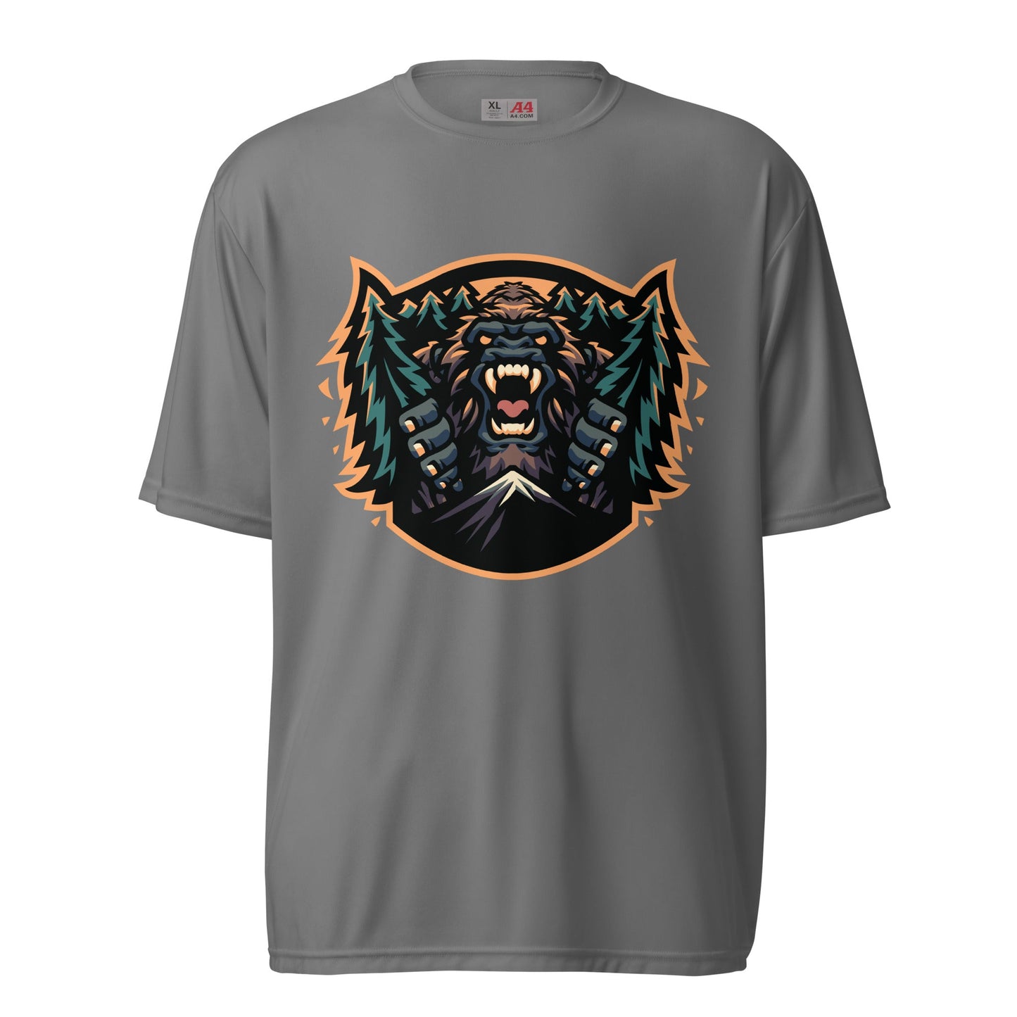 Active | Moisture Wicking Shirt | JBLM Bigfoot Hockey Team | Mascot Logo