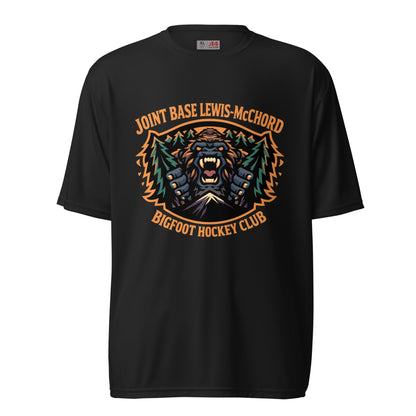 Active | Moisture Wicking Shirt | JBLM Bigfoot Hockey Team | Mascot Logo