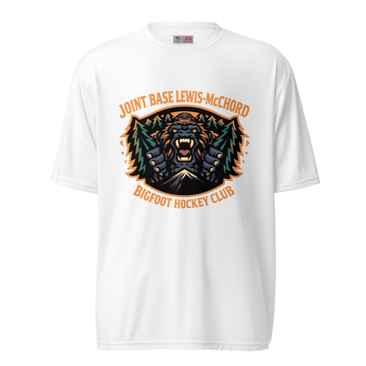 Active | Moisture Wicking Shirt | JBLM Bigfoot Hockey Team | Mascot Logo