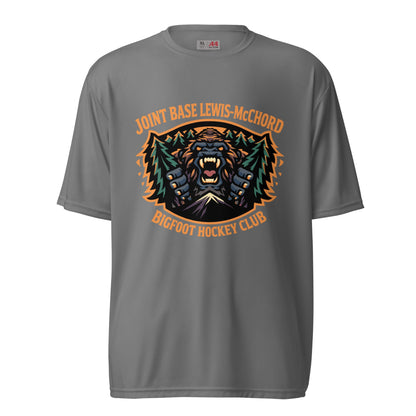 Active | Moisture Wicking Shirt | JBLM Bigfoot Hockey Team | Mascot Logo