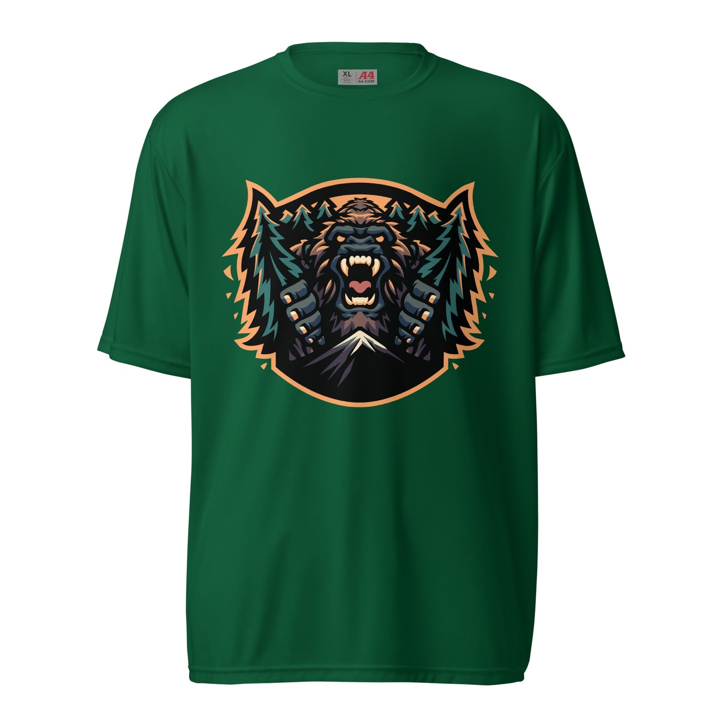 Active | Moisture Wicking Shirt | JBLM Bigfoot Hockey Team | Mascot Logo