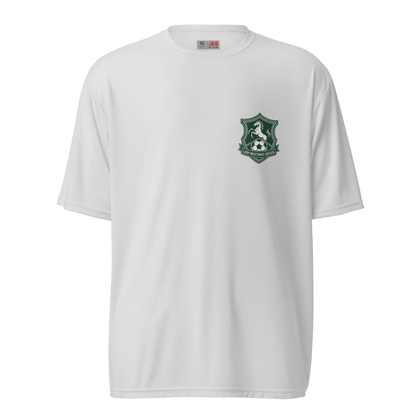 Active | Moisture Wicking Shirt | JFK Memorial Lady Mustang Soccer | Pocket Logo