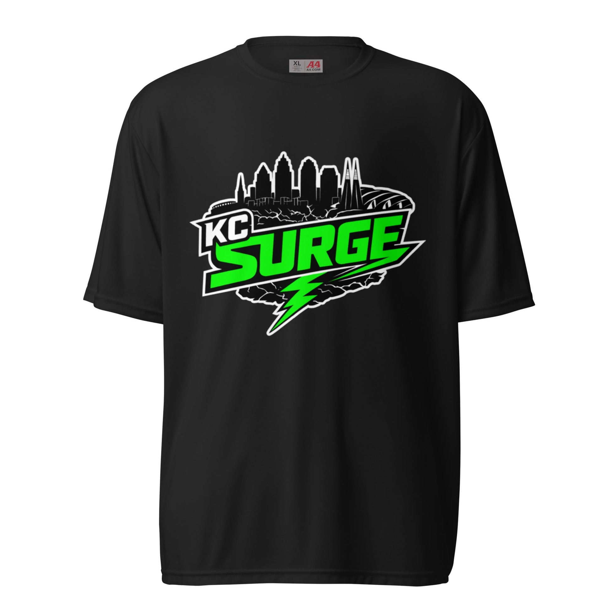 Active | Moisture Wicking Shirt | Kansas City Surge | Neon Skyline Logo