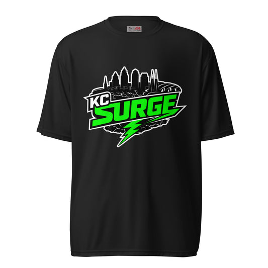 Active | Moisture Wicking Shirt | Kansas City Surge | Neon Skyline Logo
