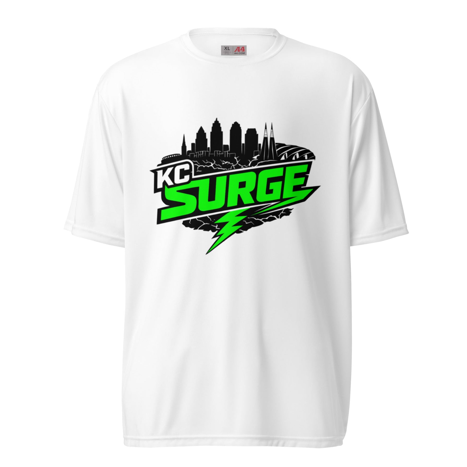 Active | Moisture Wicking Shirt | Kansas City Surge | Neon Skyline Logo