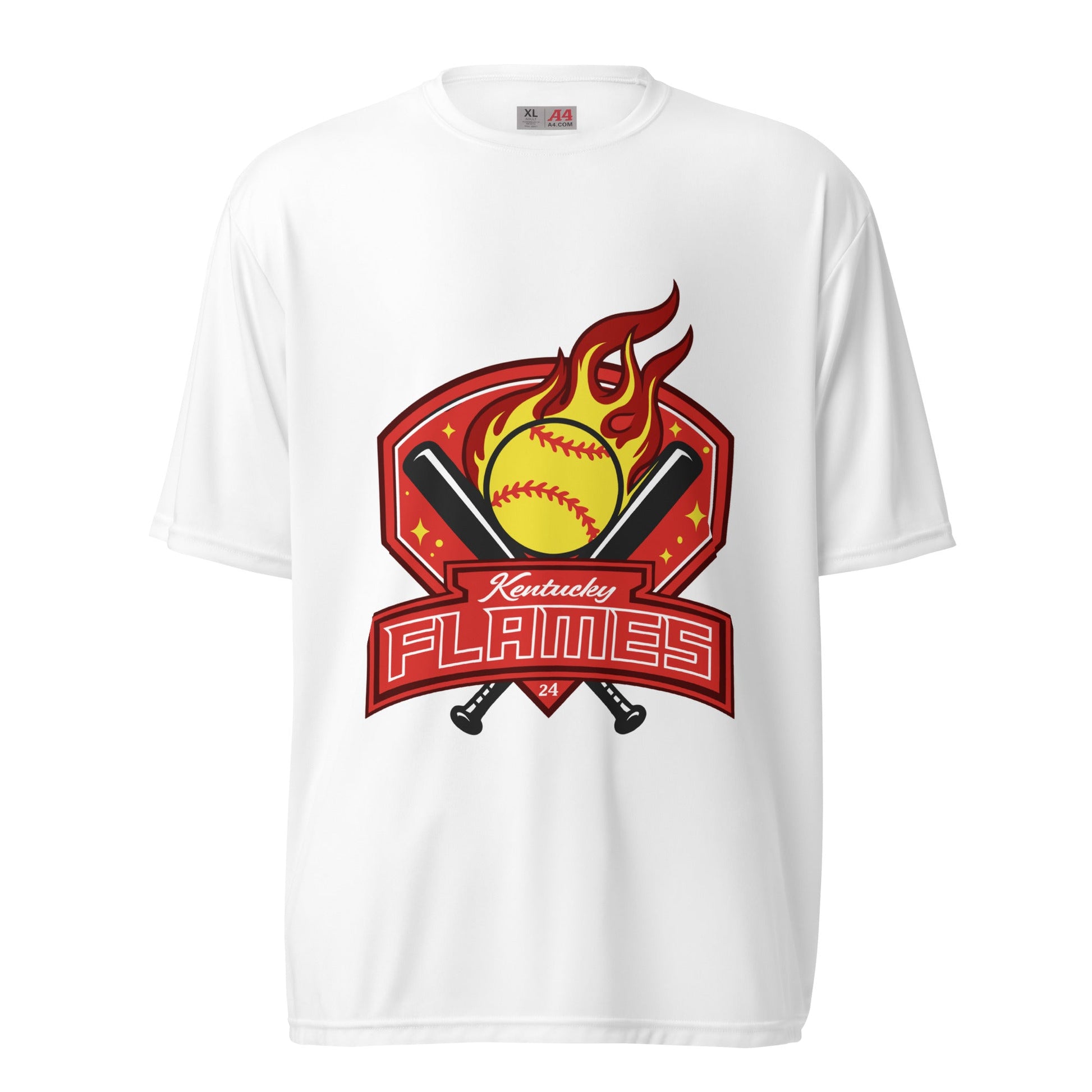 Active | Moisture Wicking Shirt | KY Flames | Emblem Logo