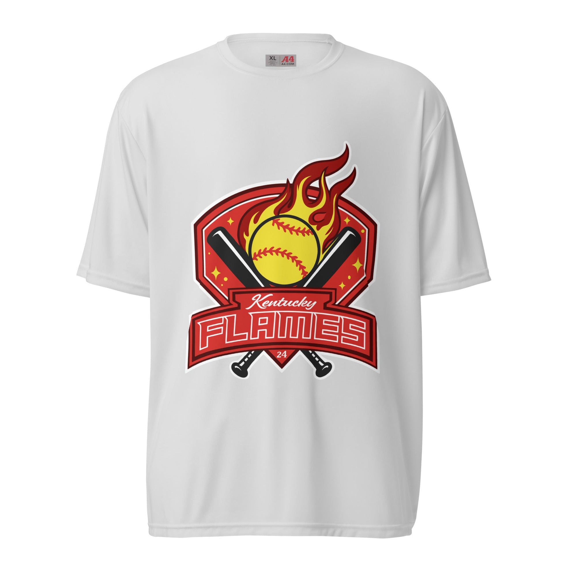 Active | Moisture Wicking Shirt | KY Flames | Emblem Logo