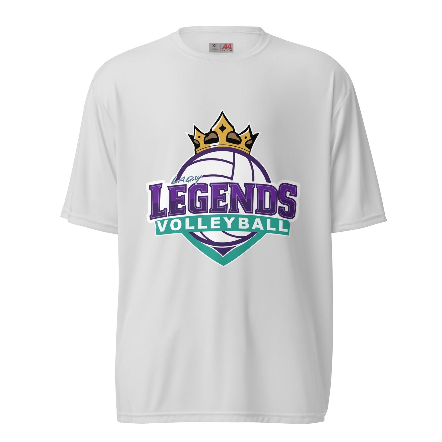 Active | Moisture Wicking Shirt | Lady Legends Volleyball | Crown Logo