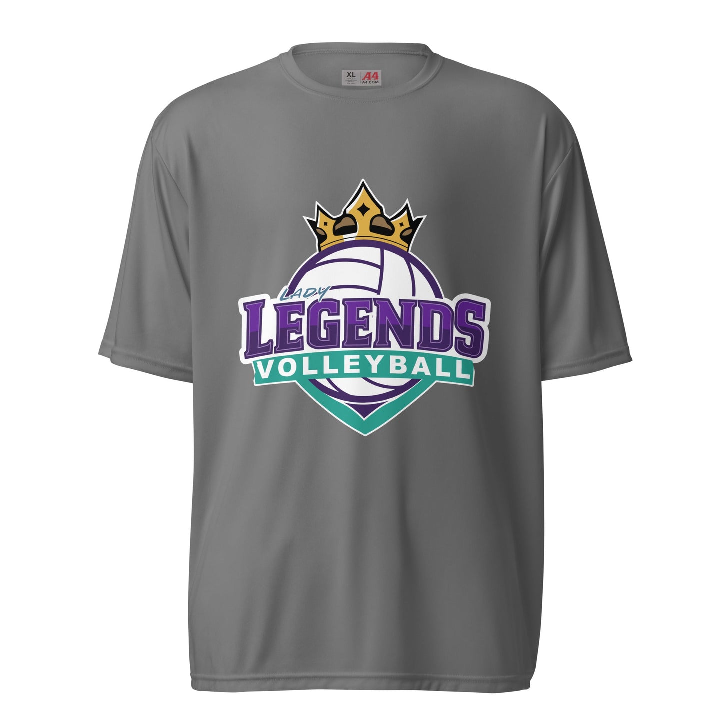 Active | Moisture Wicking Shirt | Lady Legends Volleyball | Crown Logo