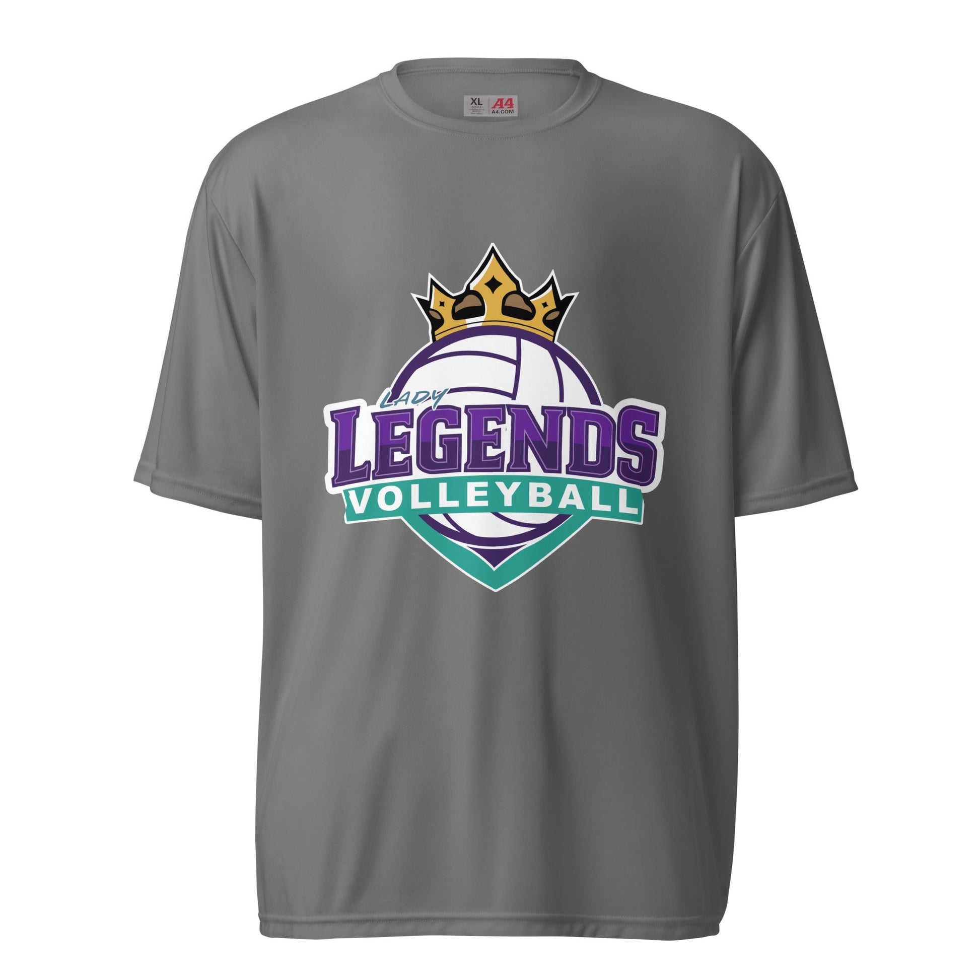 Active | Moisture Wicking Shirt | Lady Legends Volleyball | Crown Logo
