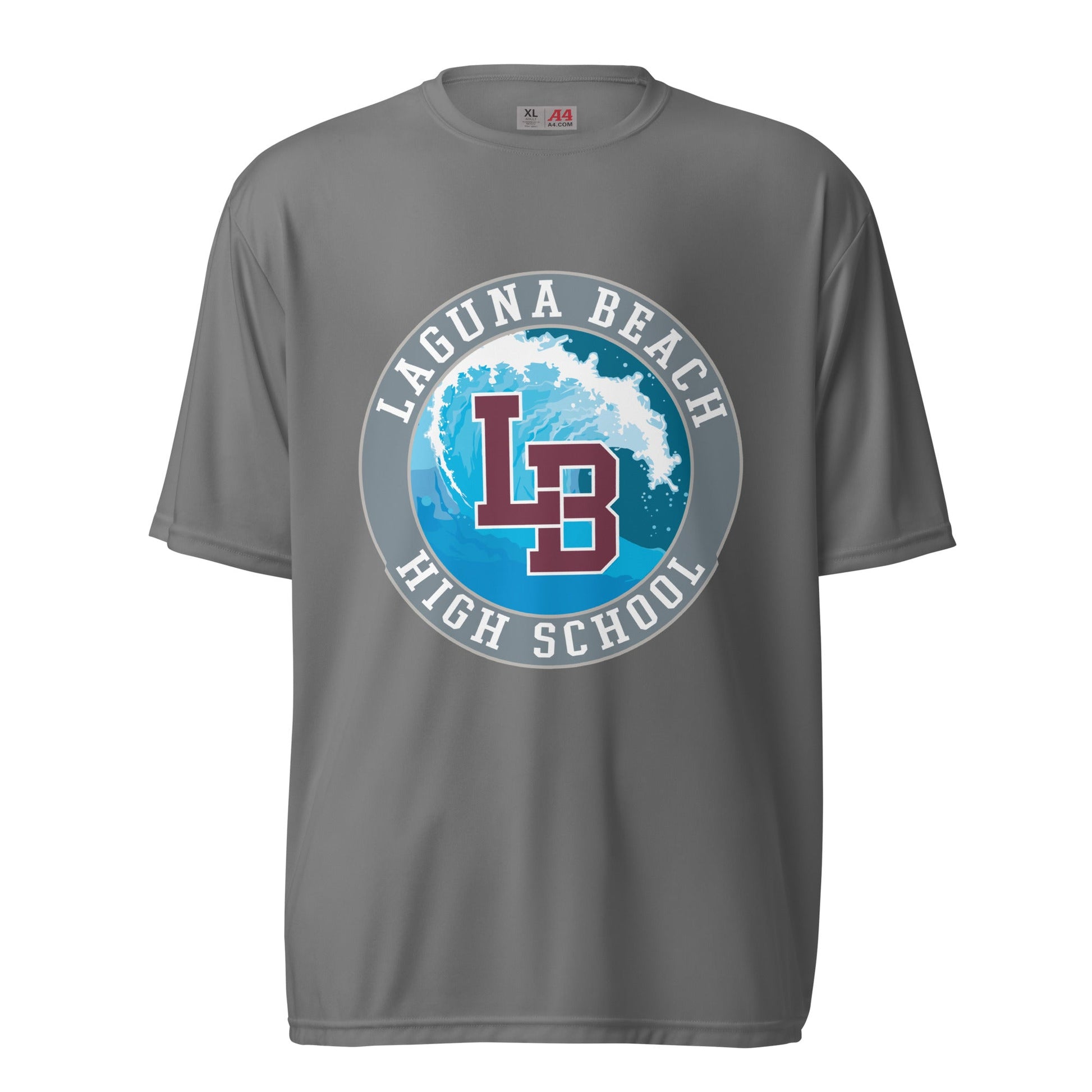 Active | Moisture Wicking Shirt | Laguna Beach High School Wrestling | Wave Logo