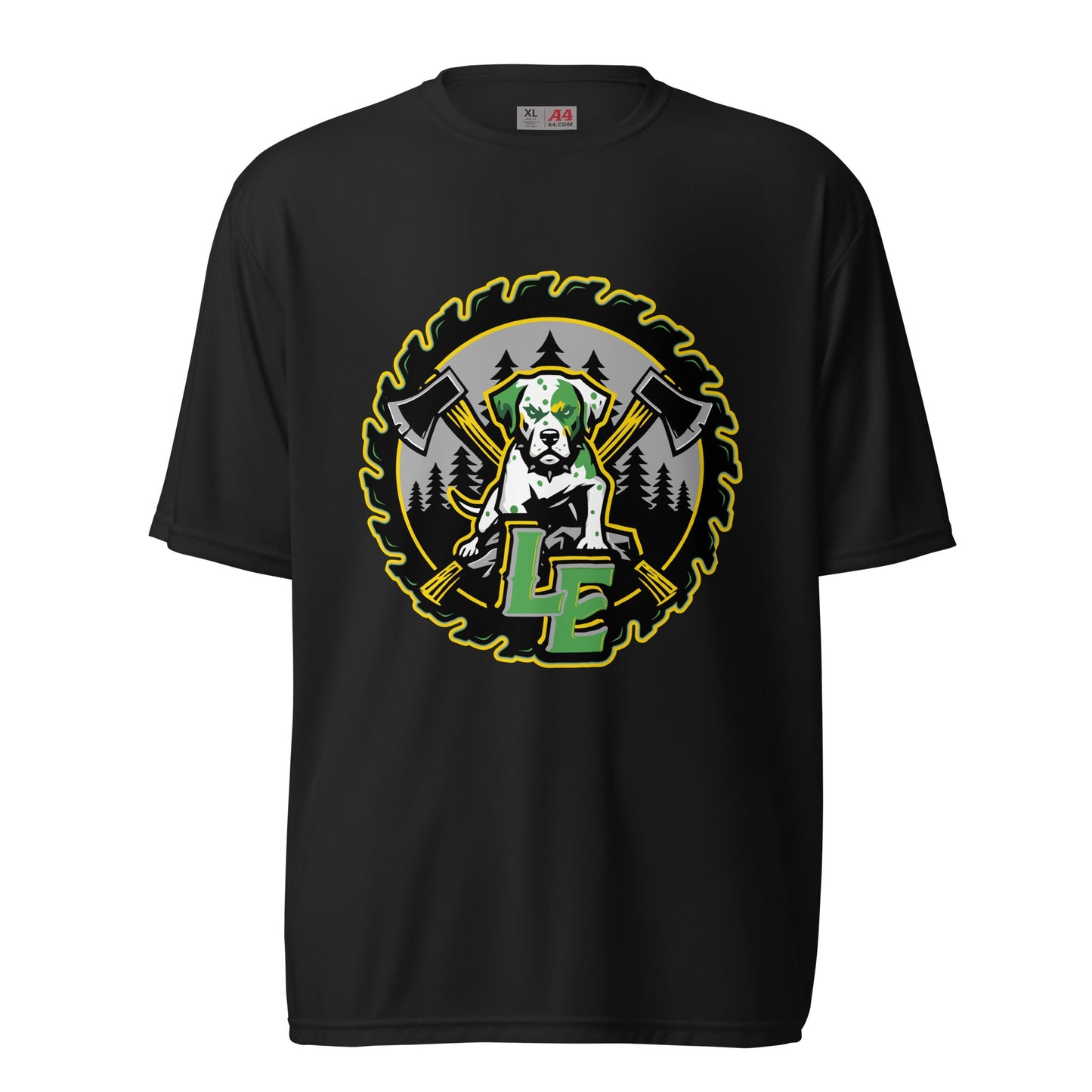 Active | Moisture Wicking Shirt | Lake Erie Power Pines | Saw Logo