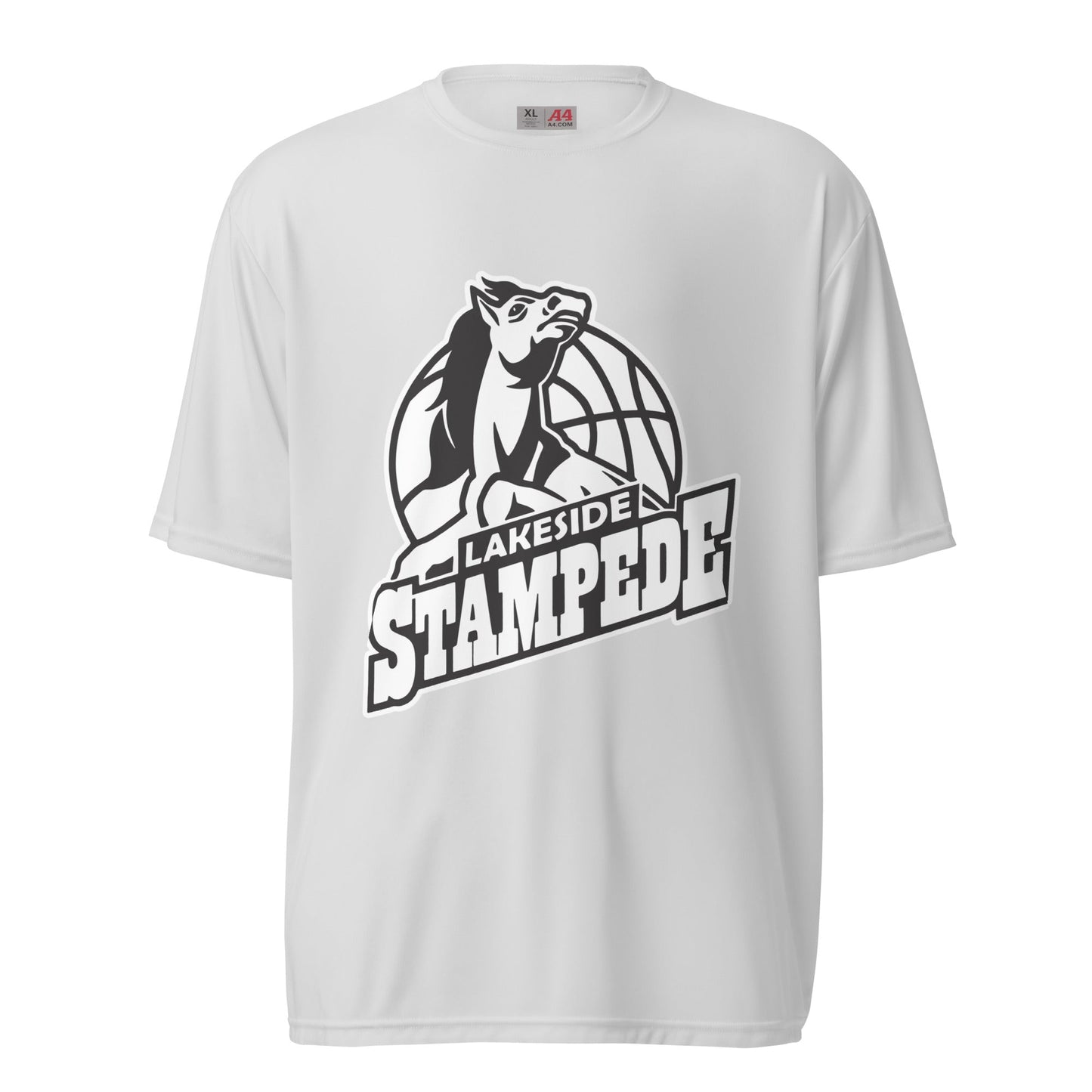 Active | Moisture Wicking Shirt | Lakeside Stampede | Basketball Mascot Logo