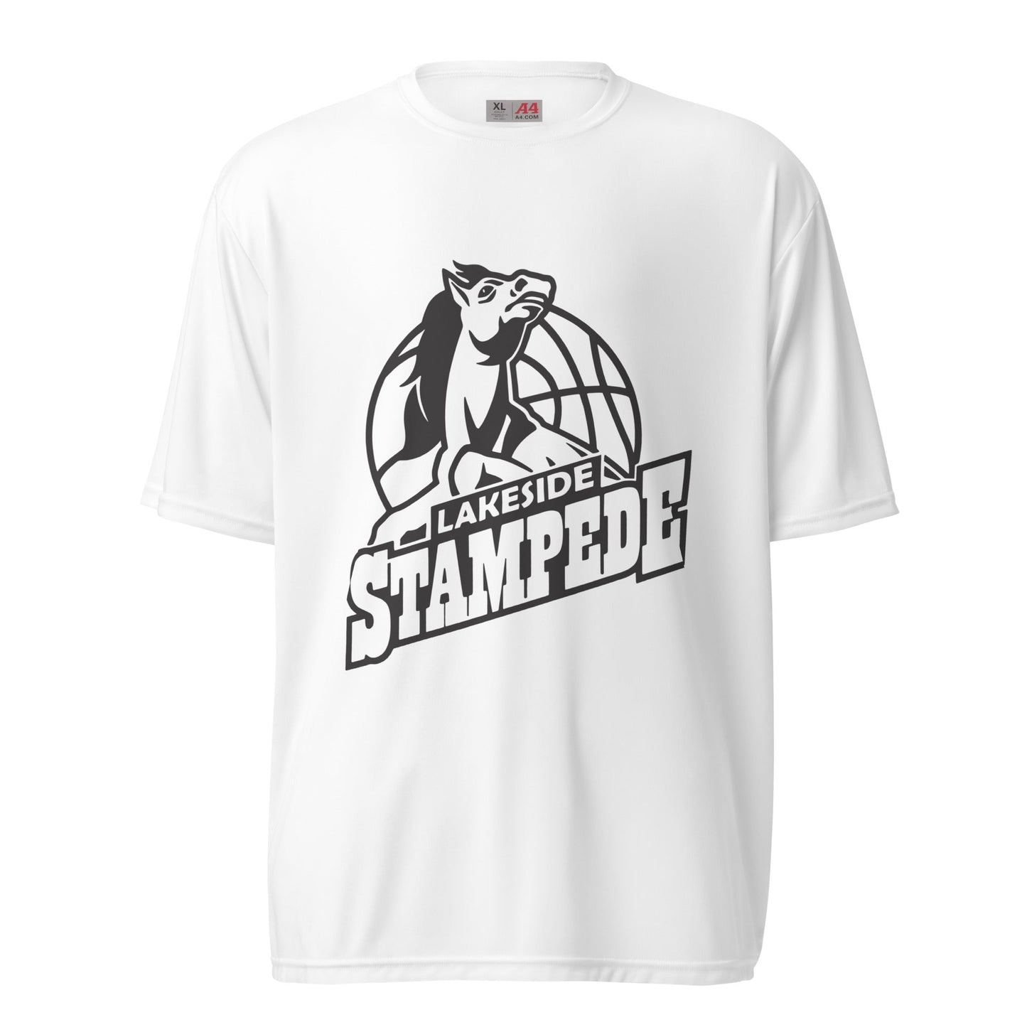 Active | Moisture Wicking Shirt | Lakeside Stampede | Basketball Mascot Logo