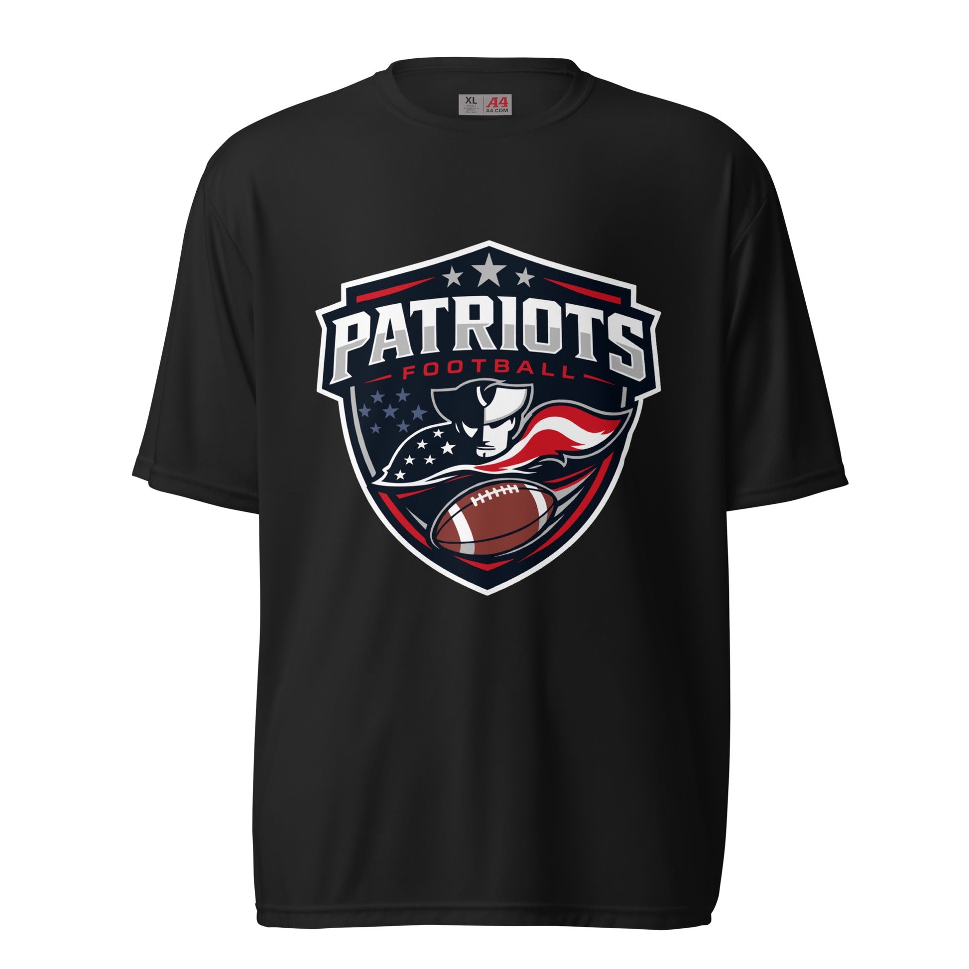 Active | Moisture Wicking Shirt | LFMS Athletics | Patriots Football Logo