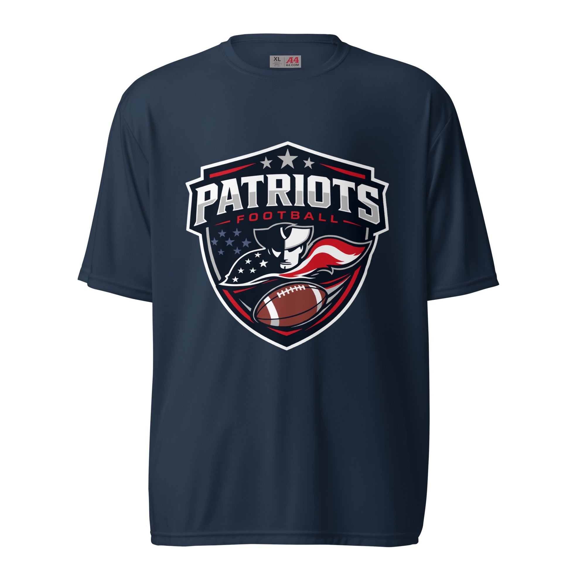 Active | Moisture Wicking Shirt | LFMS Athletics | Patriots Football Logo