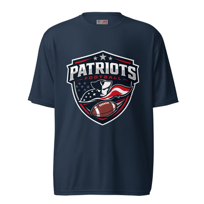 Active | Moisture Wicking Shirt | LFMS Athletics | Patriots Football Logo