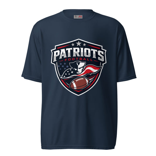 Active | Moisture Wicking Shirt | LFMS Athletics | Patriots Football Logo