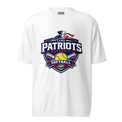 Active | Moisture Wicking Shirt | LFMS Athletics | Patriots Softball Logo