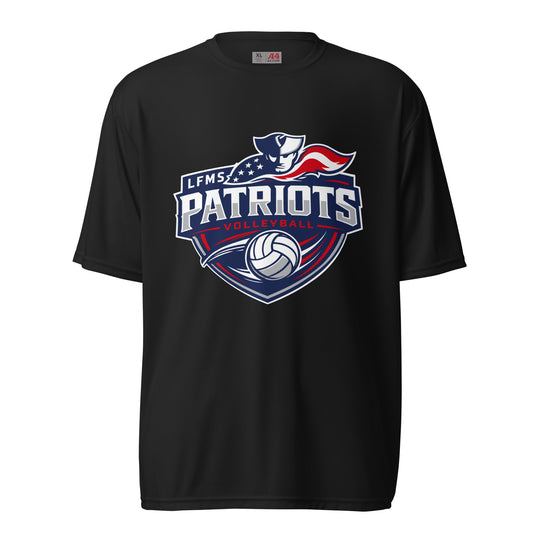 Active | Moisture Wicking Shirt | LFMS Athletics | Patriots Volleyball Logo