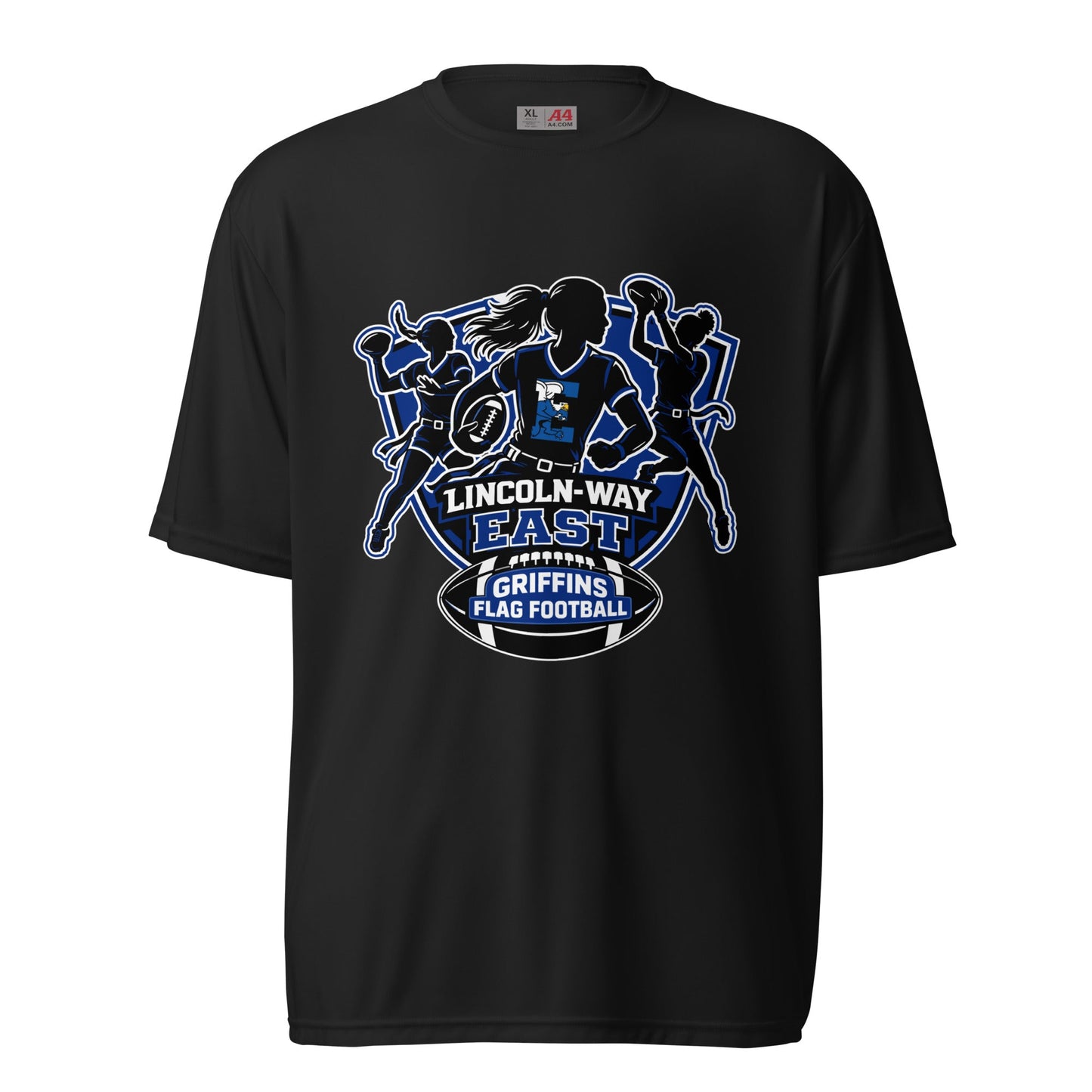 Active | Moisture Wicking Shirt | LWE Flag Football | Athletics Logo