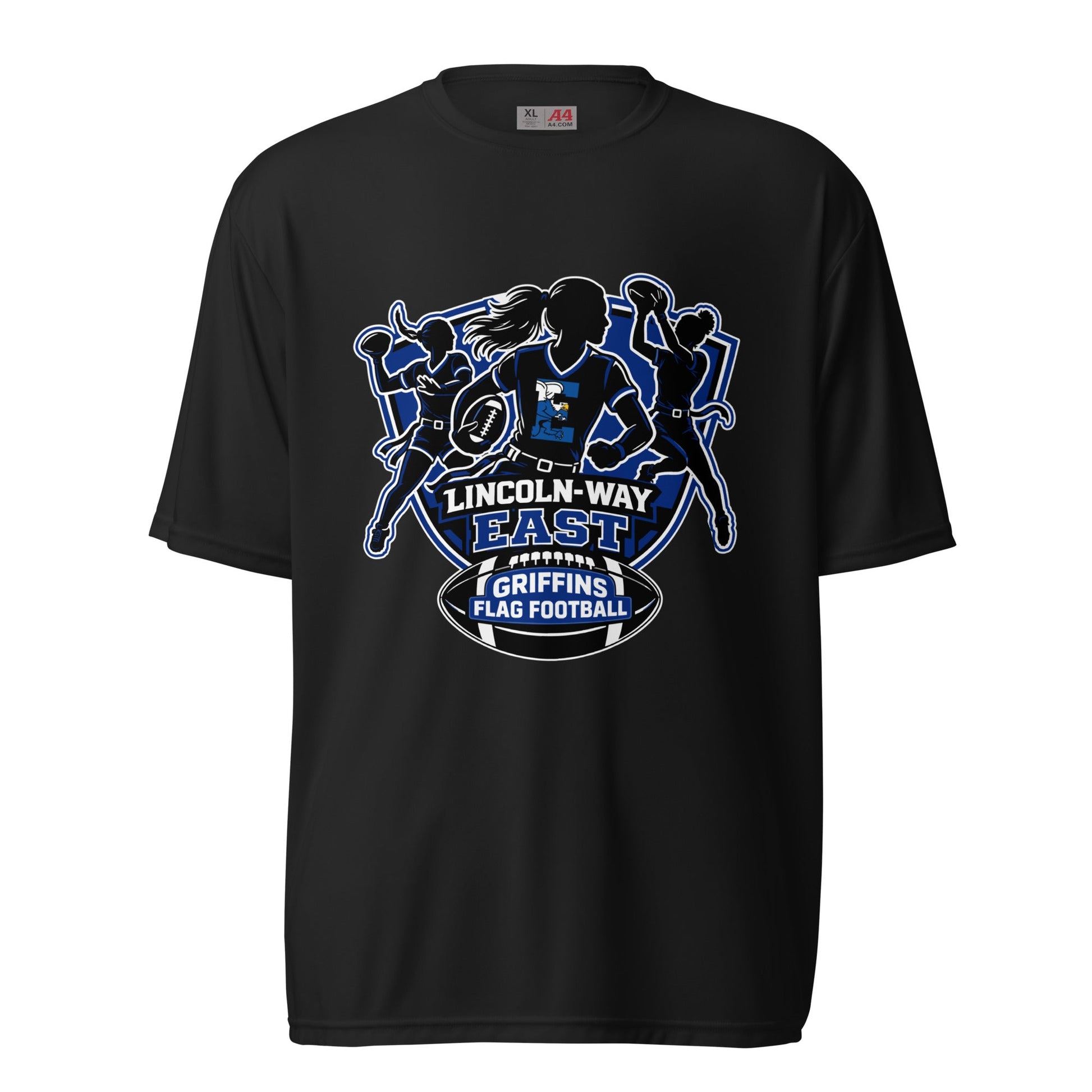 Active | Moisture Wicking Shirt | LWE Flag Football | Athletics Logo