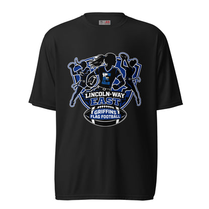 Active | Moisture Wicking Shirt | LWE Flag Football | Athletics Logo