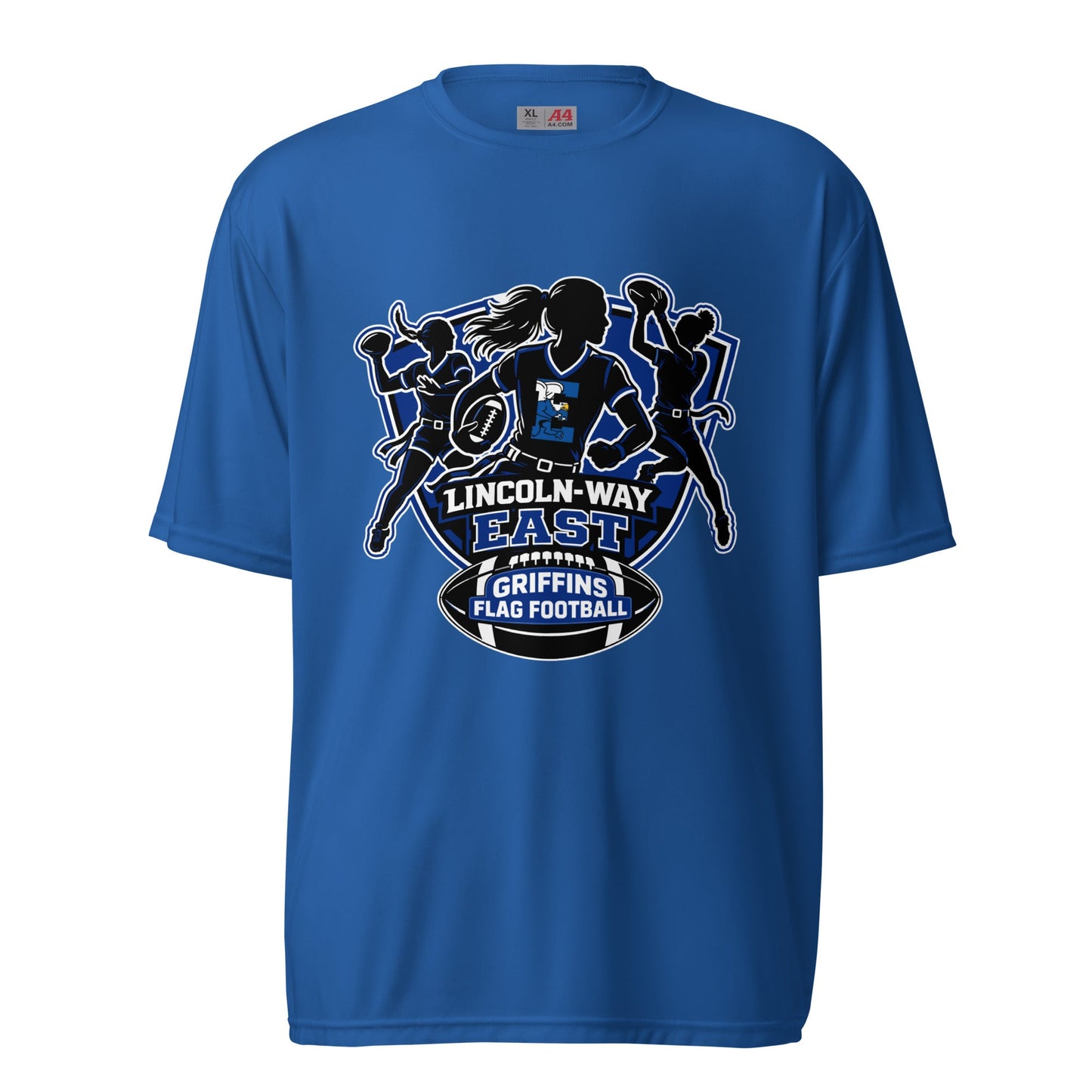 Active | Moisture Wicking Shirt | LWE Flag Football | Athletics Logo